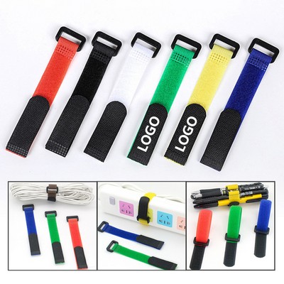 Custom Multi-Purpose Reusable Nylon Cable Tie w/Buckle