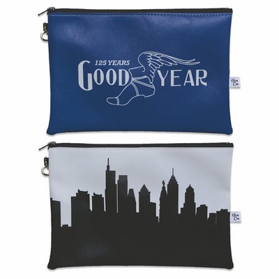 City Skyline Silhouette Wristlet Clutch Purse - UV Printed Vinyl