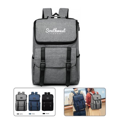 Retro Travel Laptop Backpack