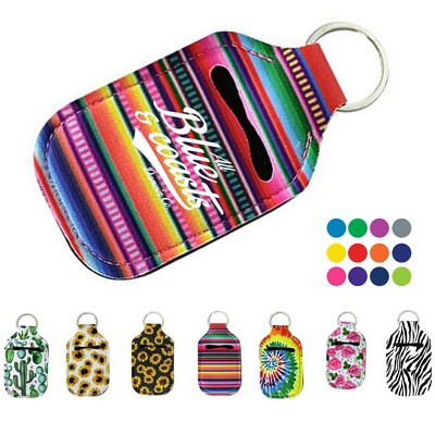 Neoprene Keychain with Hand Sanitizer