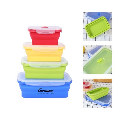 Silicone Foldable Lunch Bento Box