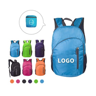 Customizable Lightweight Folding Backpack Gym Bag Foldable Day Backpack