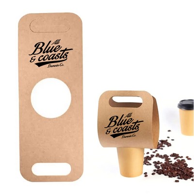 Disposable Kraft Take Out Coffee Cup Holder