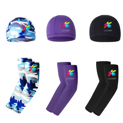 Anti-sunscreen Hat With Arm Sleeves Set