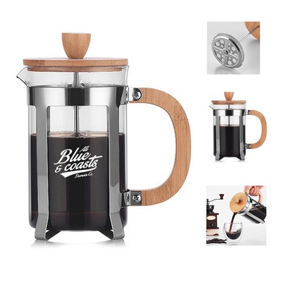 20oz Bamboo French Coffee Maker
