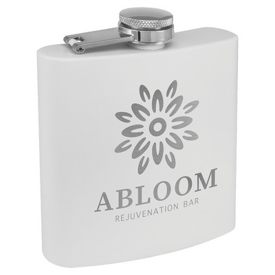 6 oz. Matte Powder Coated Stainless Steel Flask