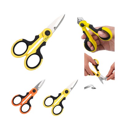 Portable Stainless Steel Fishing Scissors with Open Ring