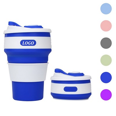 12 Oz Silicone Collapsible Travel Cup