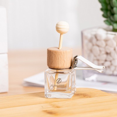 0.27 oz. Crystal Square Car Air Vent Perfume Bottle, Luxury Fragrance All The Way With