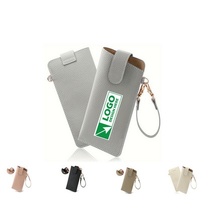 Leather Sunglasses Case With Chain