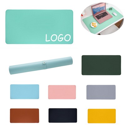 Large Leather Non-Slip Waterproof Mouse Pad