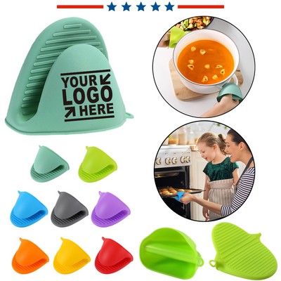 Mini Silicone Oven Mitts Heat Resistant 2PCS