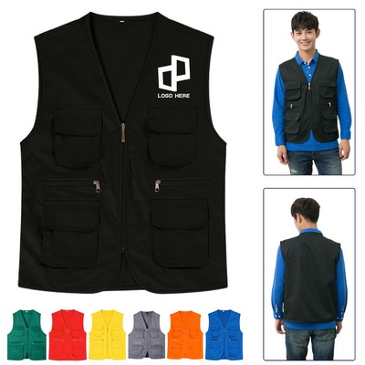 Multi Pocket Outdoor Vest For Men