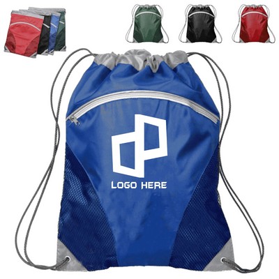 15.75X12.6" Oxford Fabric Drawstring Backpack