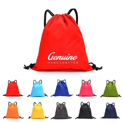 Canvas Drawstring Backpack