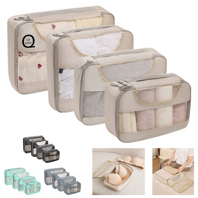 Four-Piece Large-Capacity Travel Organizer Set W/ Handle