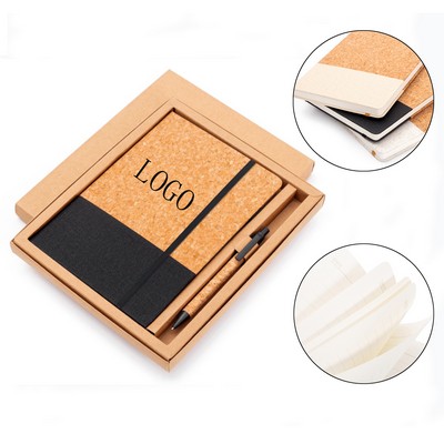 A5 Cork Notebook with Pen Giftset