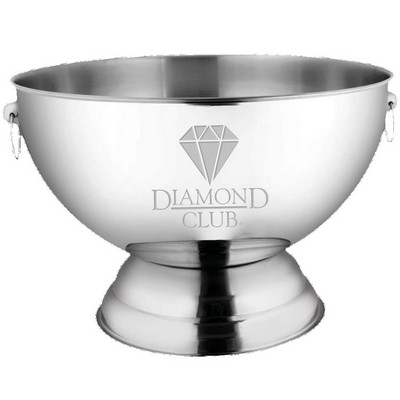 3.5Gal Stainless Steel Punch Bowl with Handles
