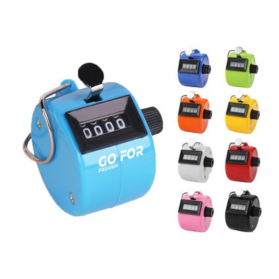4 Digits Number Metal Clicker Golf Hand Tally Click Counter