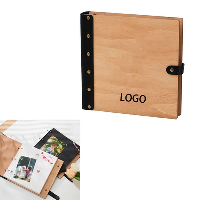 Basswood Loose-leaf Handmade DIY Commemorative Book