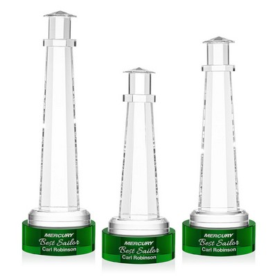 Lighthouse Award on Stanrich Base - Green