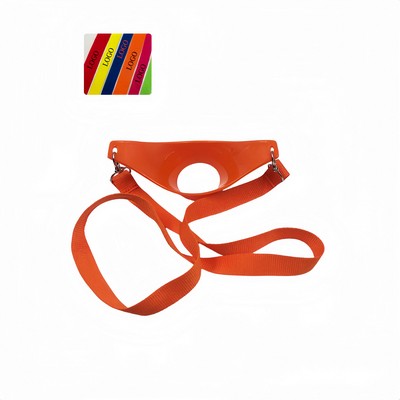 Two - Piece Pvc Hands - Free Wine Glass Holder Lanyard Set With Rotating Hooks For Stemmed Glasses