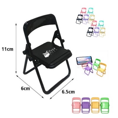 Mini Folding Chair Phone Holder