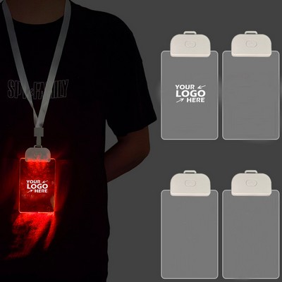 Acrylic LED Badge with Lanyard
