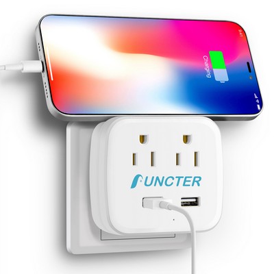 4" 1 Multi Wall Outlet Splitter Travel Adapter