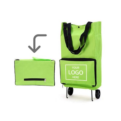 Foldable Shopping Bag w/Wheels