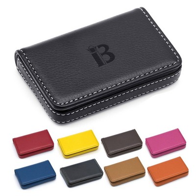 PU Leather Business Name Card Holder Wallet