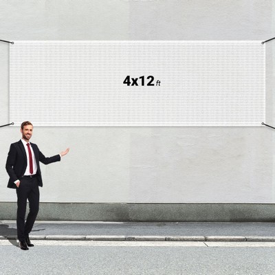 Custom 4' X 12' Mesh Banners