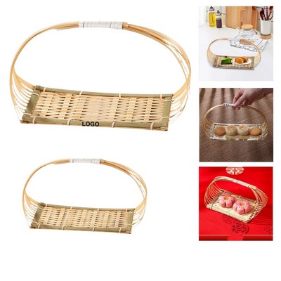 Miniature Handwoven Bamboo Storage Basket