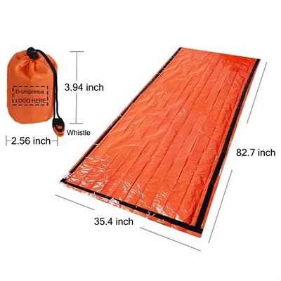 Emergency Survival Sleeping Bag with Whistle