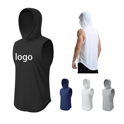 Hooded Men's Basketball Quick Drying Vest