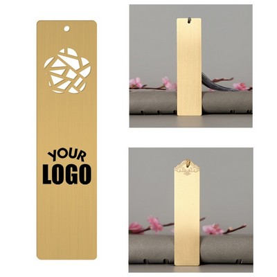 Creative Tassel Brass Bookmark