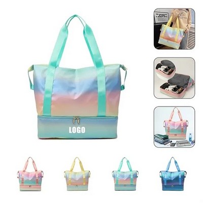 Sports Duffel Bag with Shoe Pocket