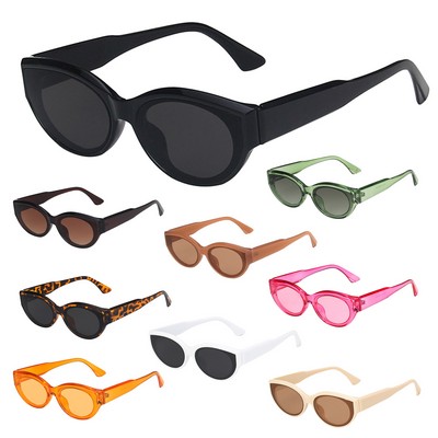 Retro Oval Sunglasses