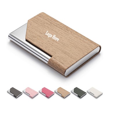 PU Leather Business Card Case With Magnetic Shut