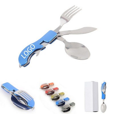 Stainless Steel Foldable Cutlery Set