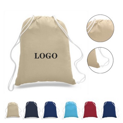Canvas Promo Drawstring Bag