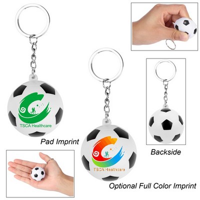 Soccer Ball Stress Reliever Keychain