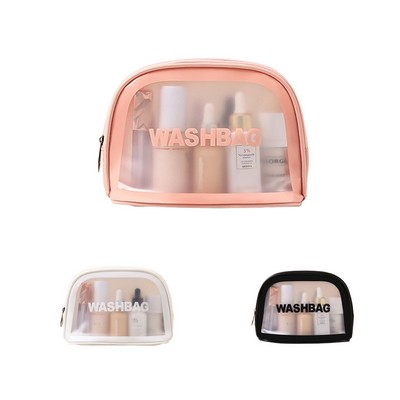 PU Makeup Storage PVC Frosted Cosmetic Bags