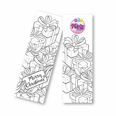 Merry Christmas Coloring Bookmark