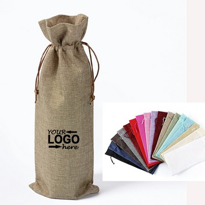 Burlap Wine Bags