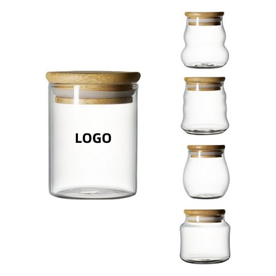 Mini Clear Glass Jars with Lids