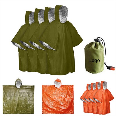 Warmth-keeping Emergency Rain Poncho