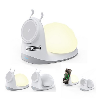 15W Snail Night Light Magnetic Wireless Charger