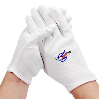 White Cotton Work Gloves