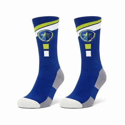 Classic Jacquard Weave Basketball Socks